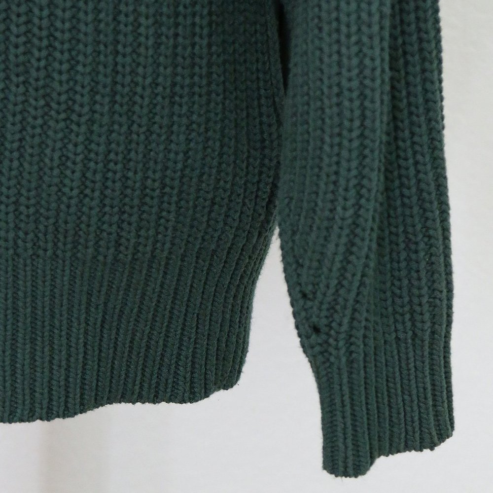 Free People Swim Too Deep Collar Longline Cardi Cardigan Hunter Green $158 XS - Picture 6 of 15